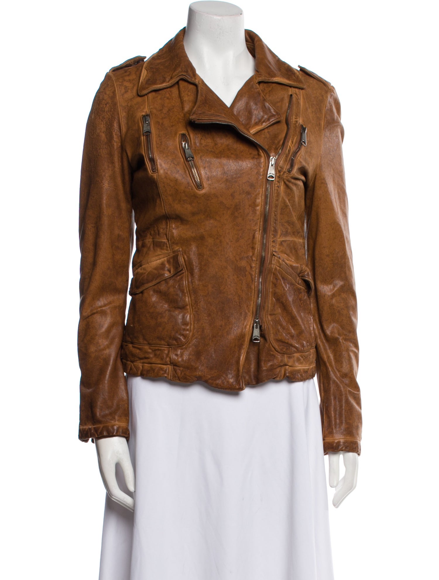 Giorgio Brato Leather Biker Jacket