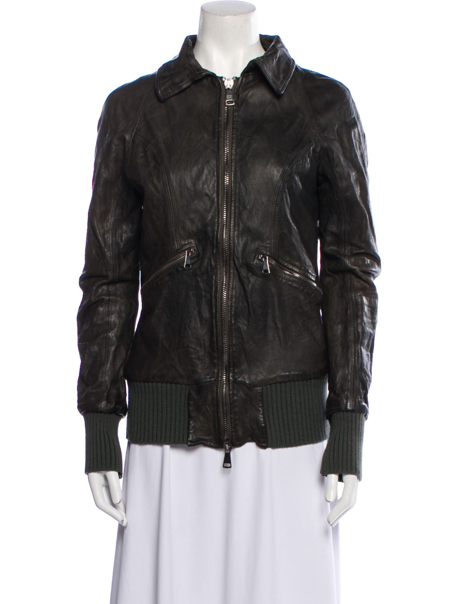 Giorgio Brato Leather Biker Jacket