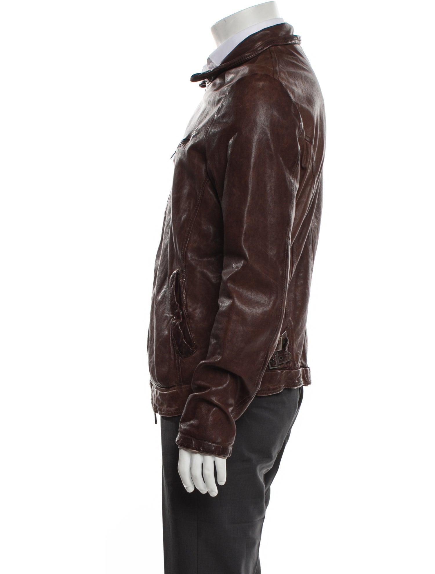 Giorgio Brato Leather Moto Jacket