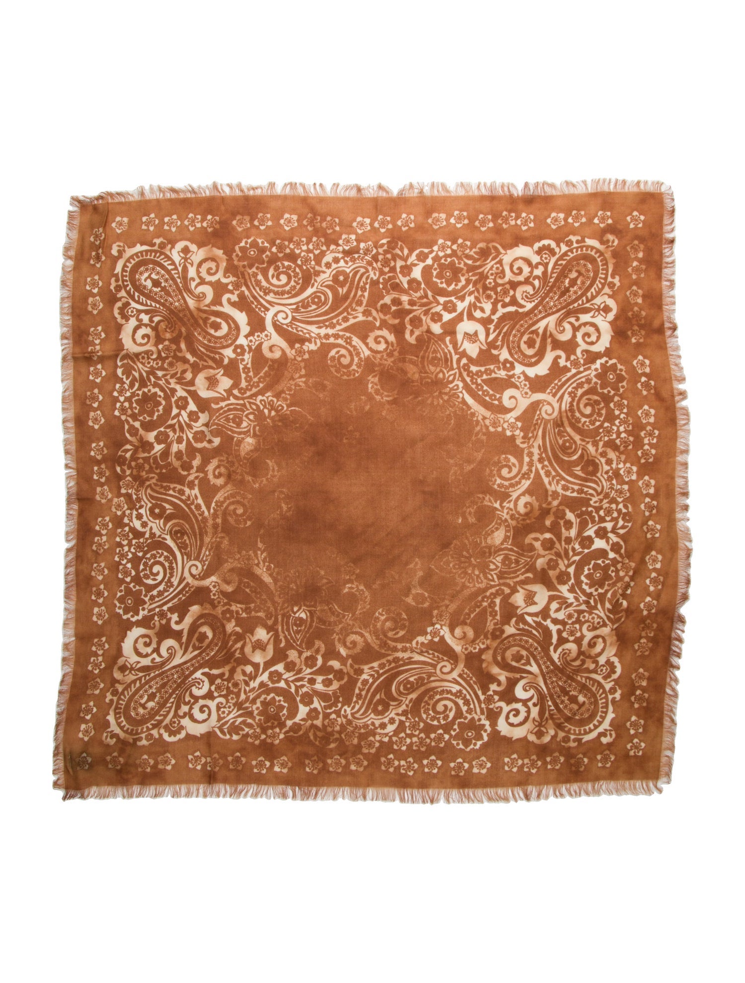 Giorgio Brato Silk Paisley Print Scarf w/ Tags