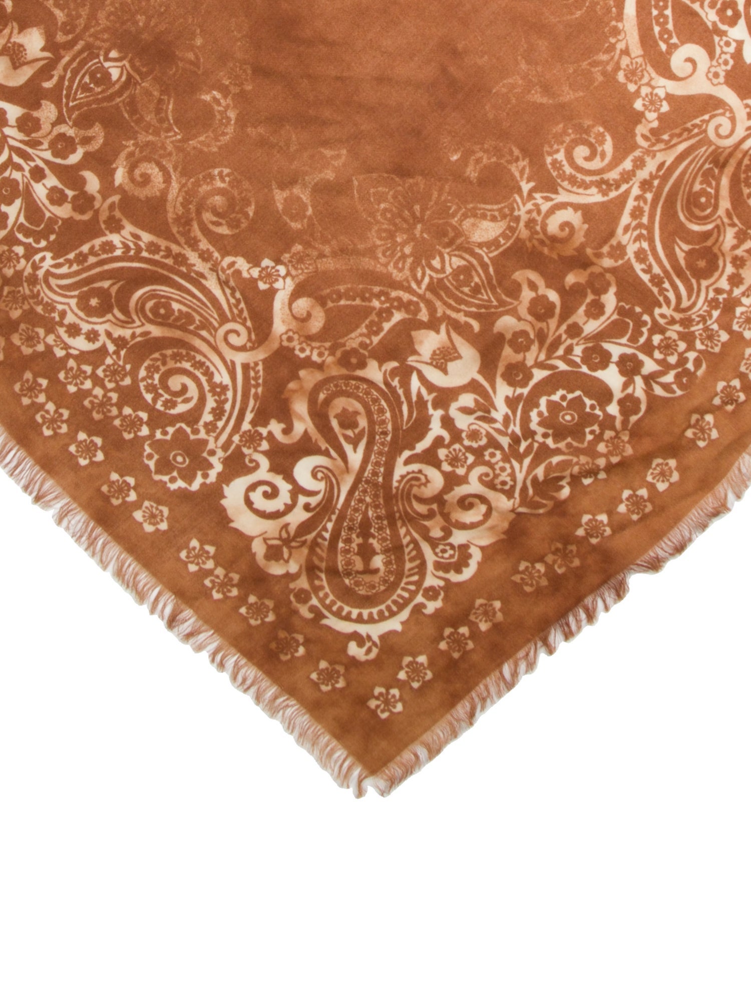 Giorgio Brato Silk Paisley Print Scarf w/ Tags