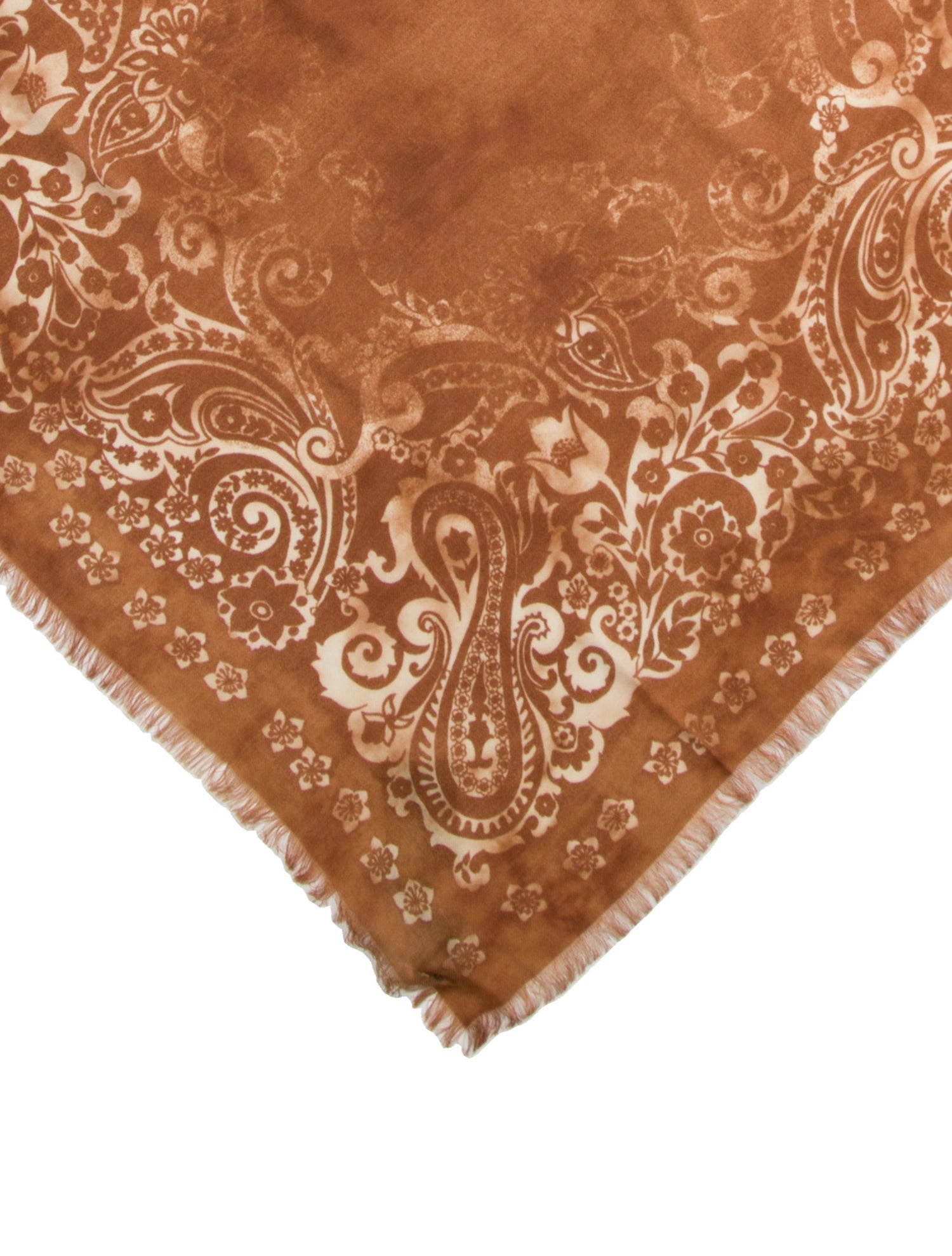 Giorgio Brato Silk Paisley Print Scarf w/ Tags