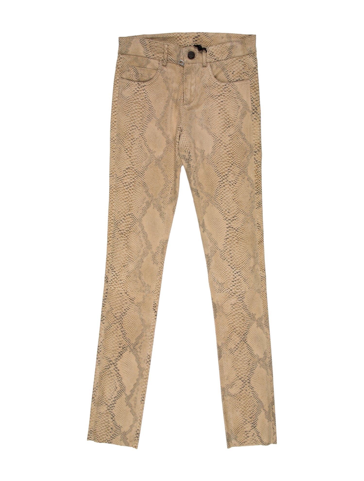 Giorgio Brato Leather Skinny Leg Pants