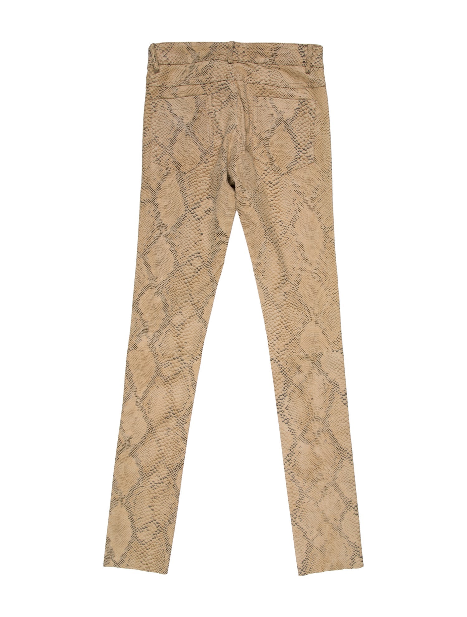 Giorgio Brato Leather Skinny Leg Pants
