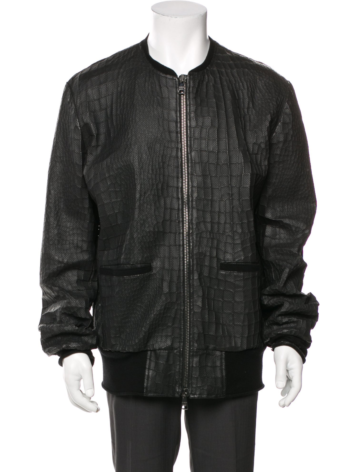 Giorgio Brato Leather Bomber Jacket