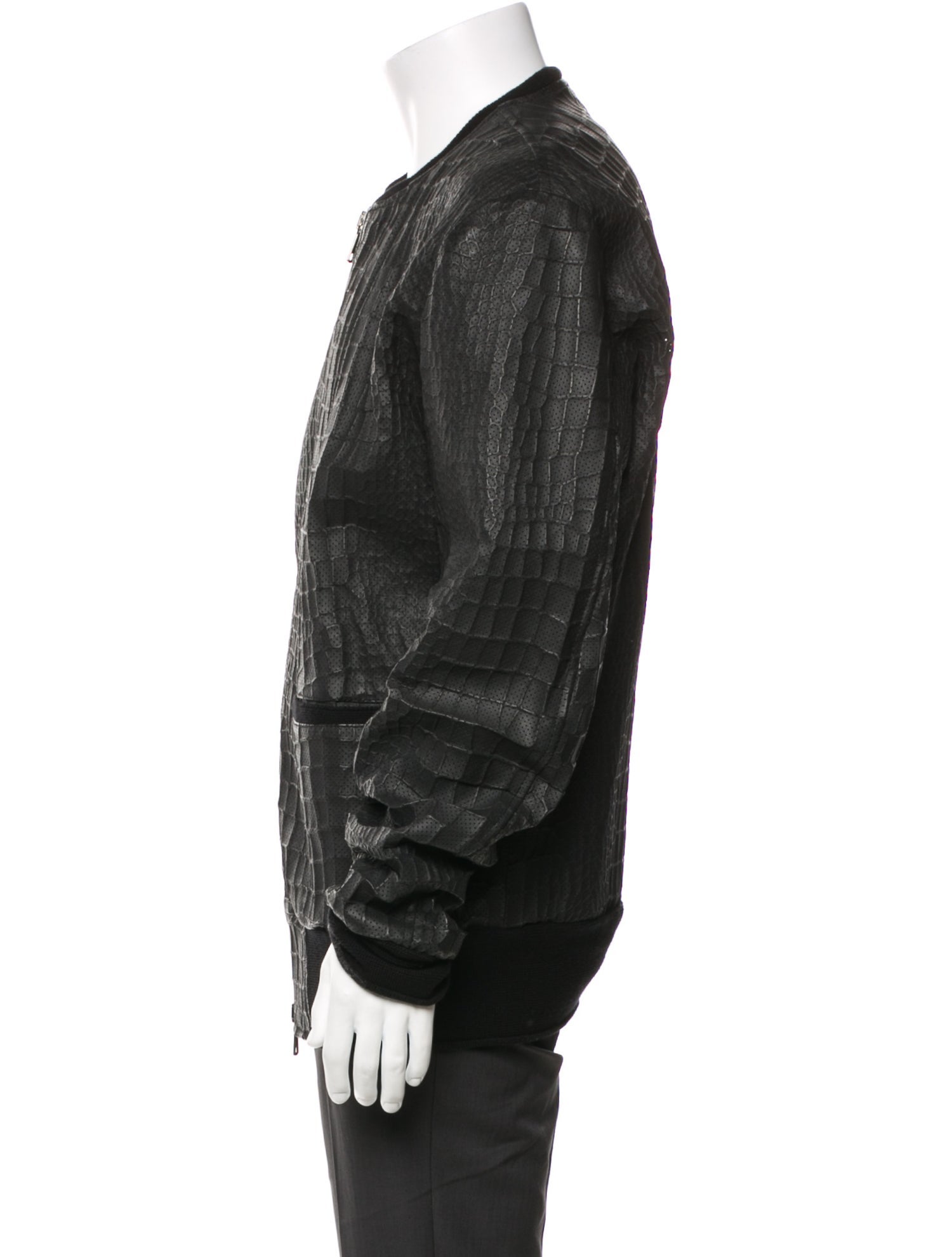 Giorgio Brato Leather Bomber Jacket