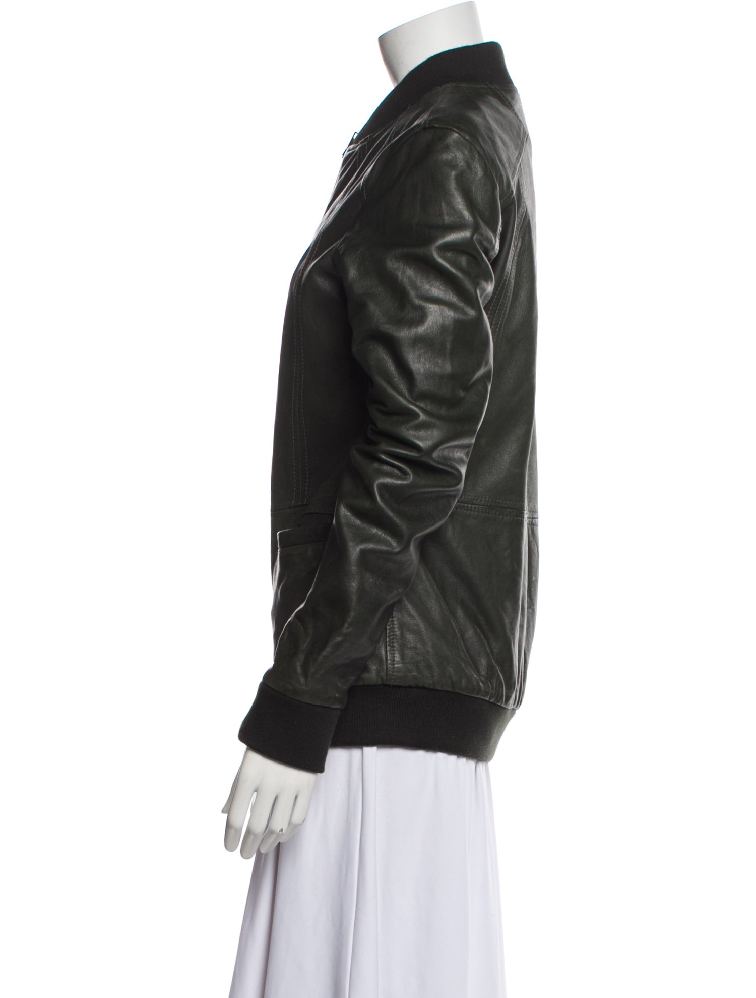 Giorgio Brato Leather Bomber Jacket