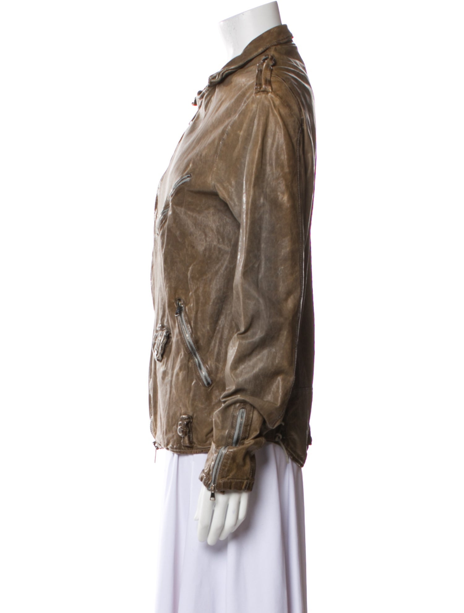 Giorgio Brato Leather Biker Jacket