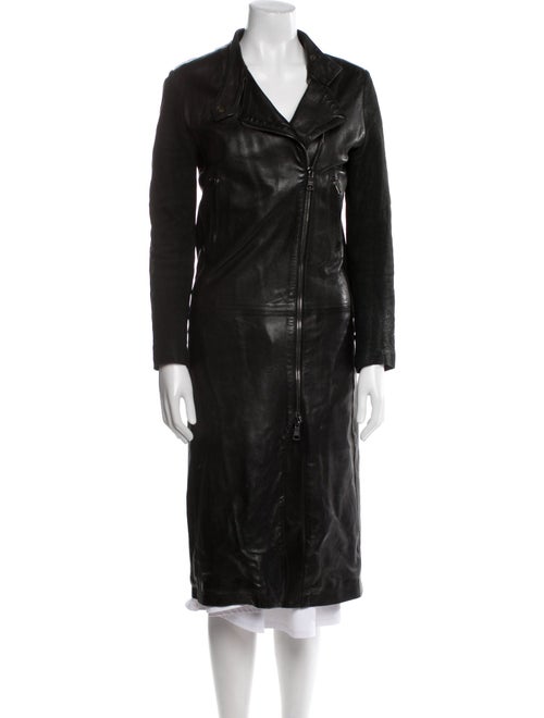 Giorgio Brato Leather Trench Coat