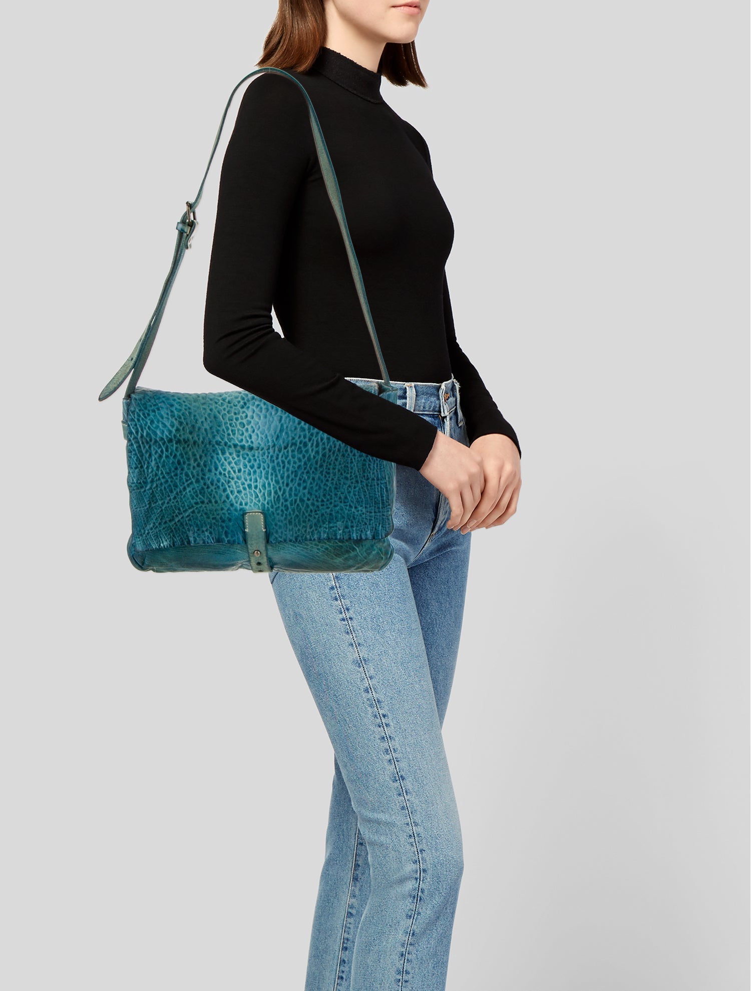 Giorgio Brato Leather Messenger Bag