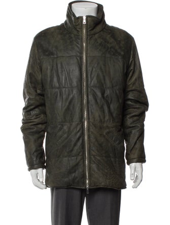 Giorgio Brato Leather Puffer Coat