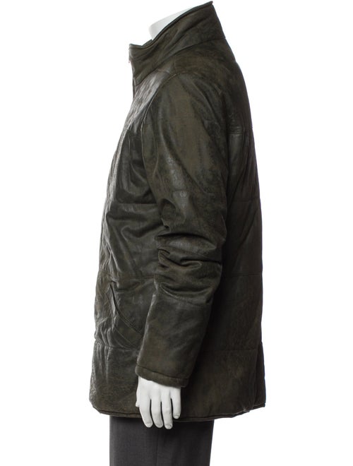Giorgio Brato Leather Puffer Coat