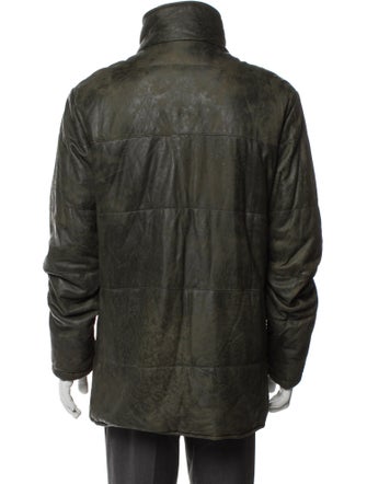 Giorgio Brato Leather Puffer Coat