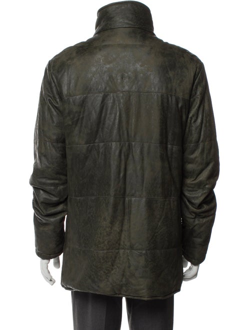 Giorgio Brato Leather Puffer Coat