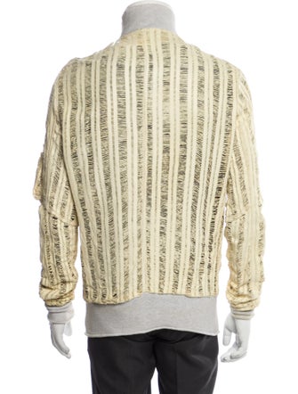 Giorgio Brato Leather Plaid Print Bomber Jacket