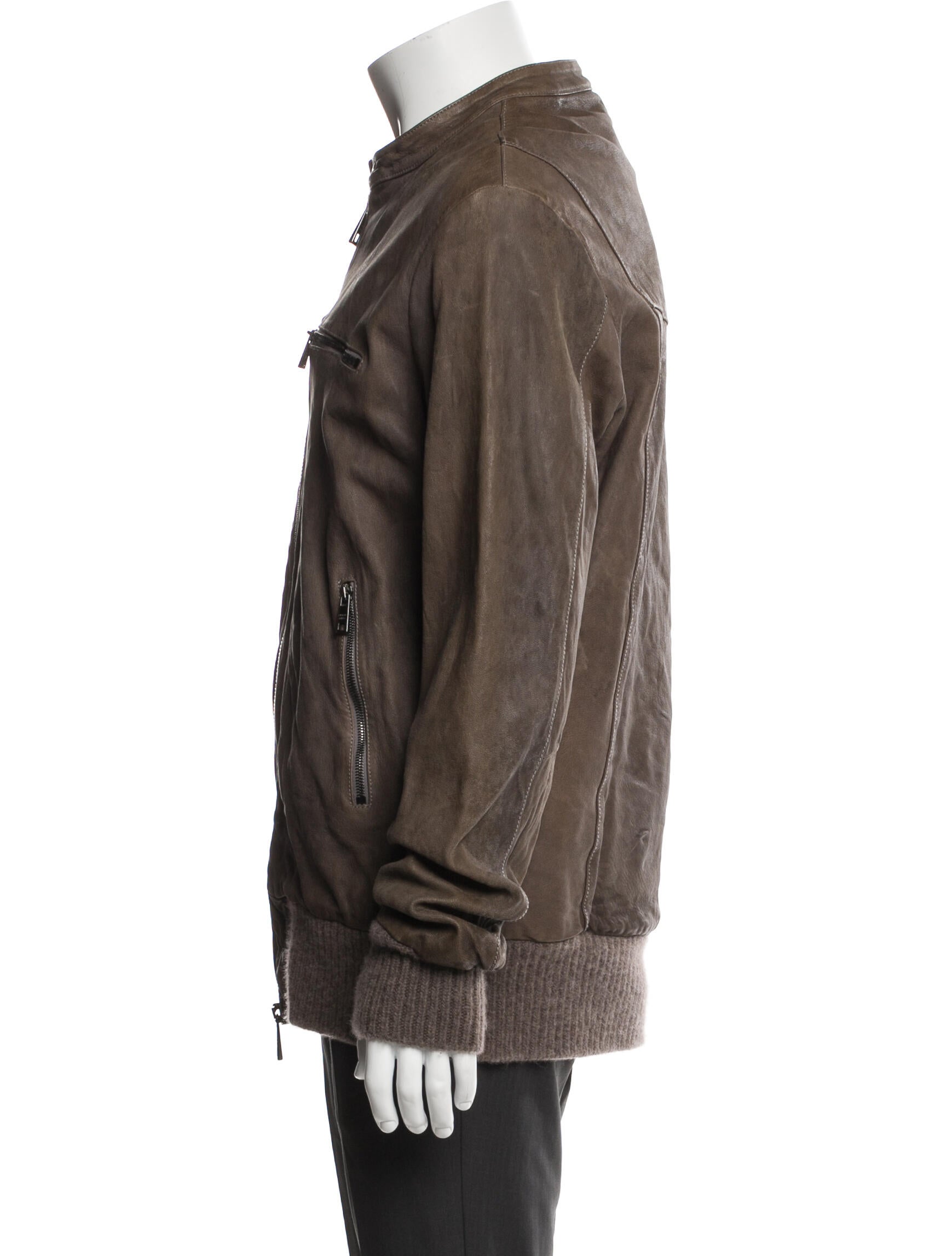 Giorgio Brato Leather Moto Jacket