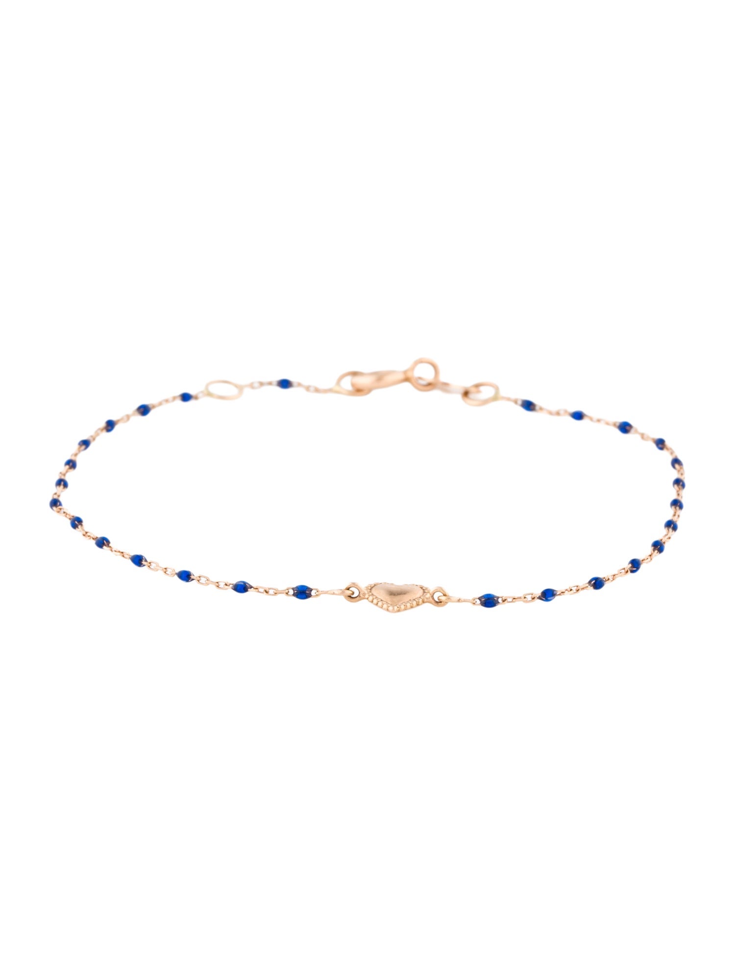 Gigi Clozeau 18K Lucky Heart Mini Gigi Station Bracelet