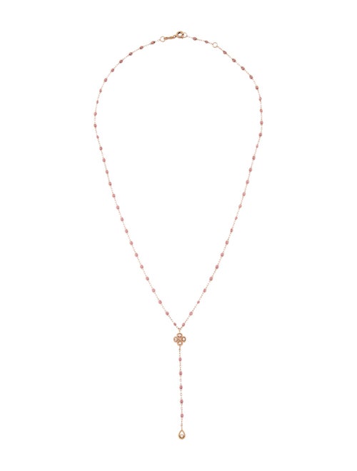 Gigi Clozeau 18K Diamond & Resin Lucky Classic Rosary Lavalier Necklace