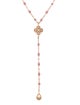 Gigi Clozeau 18K Diamond & Resin Lucky Classic Rosary Lavalier Necklace
