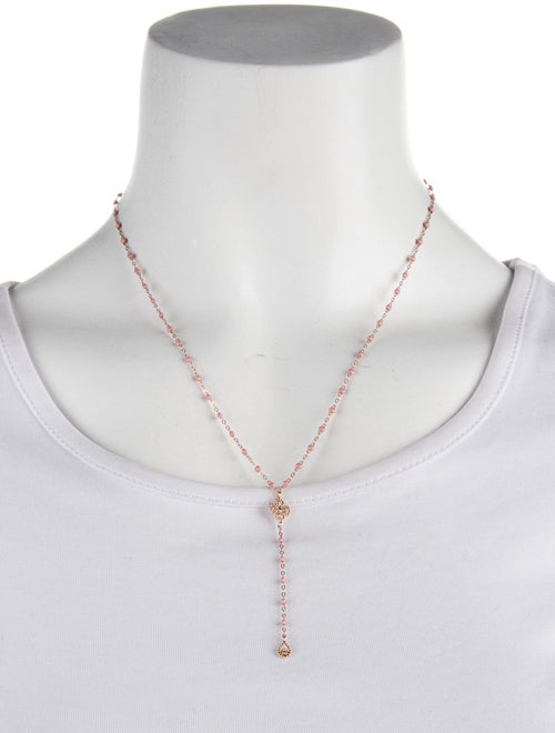 Gigi Clozeau 18K Diamond & Resin Lucky Classic Rosary Lavalier Necklace