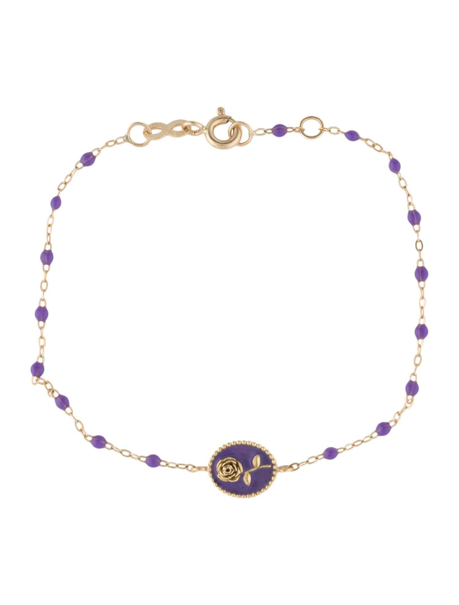Gigi Clozeau 18K Rose Station Bracelet