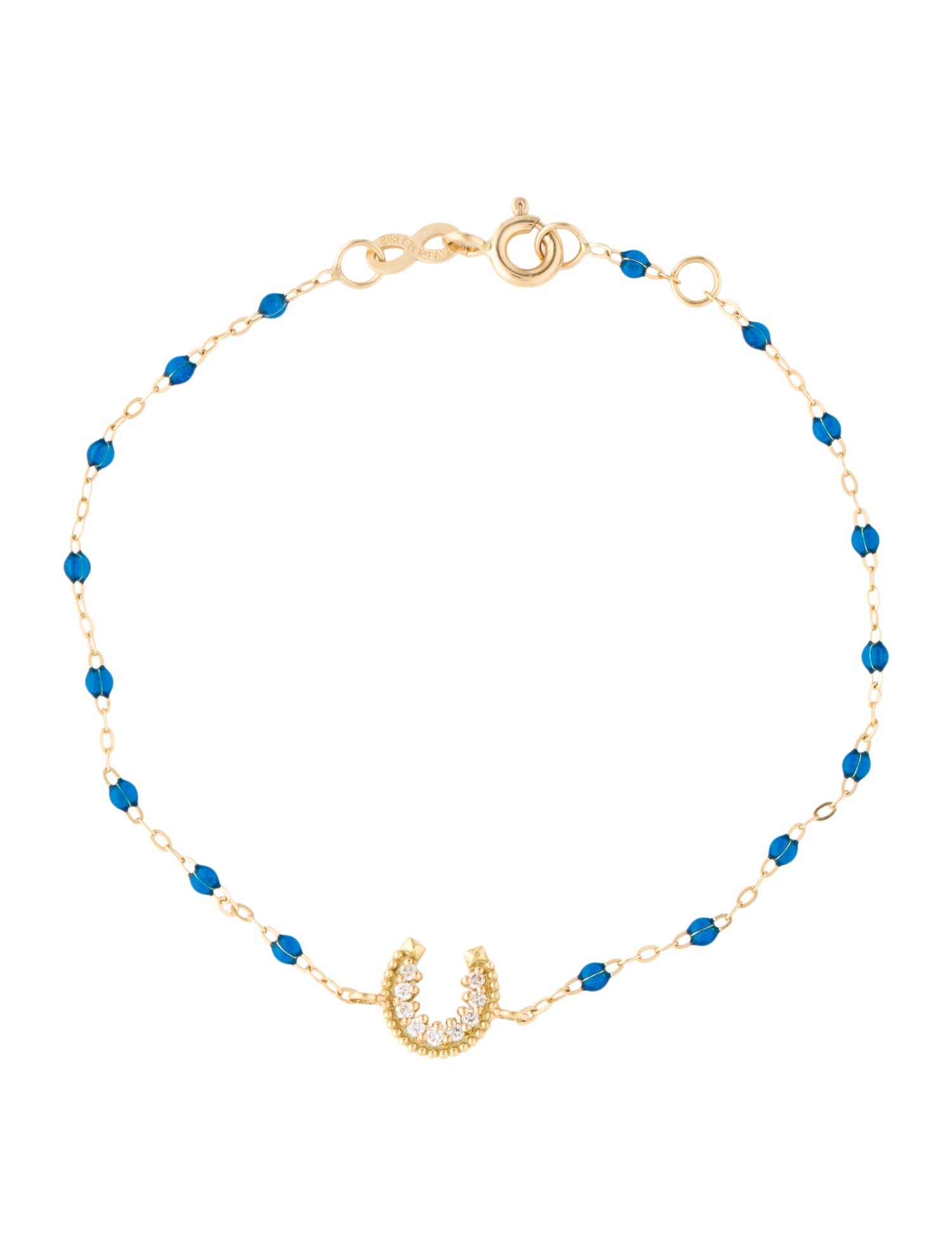 Gigi Clozeau 18K Diamond Horseshoe Bracelet