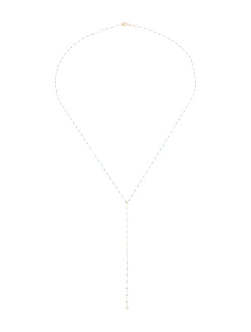 Gigi Clozeau 18K Diamond Mini Gigi Y Party Necklace