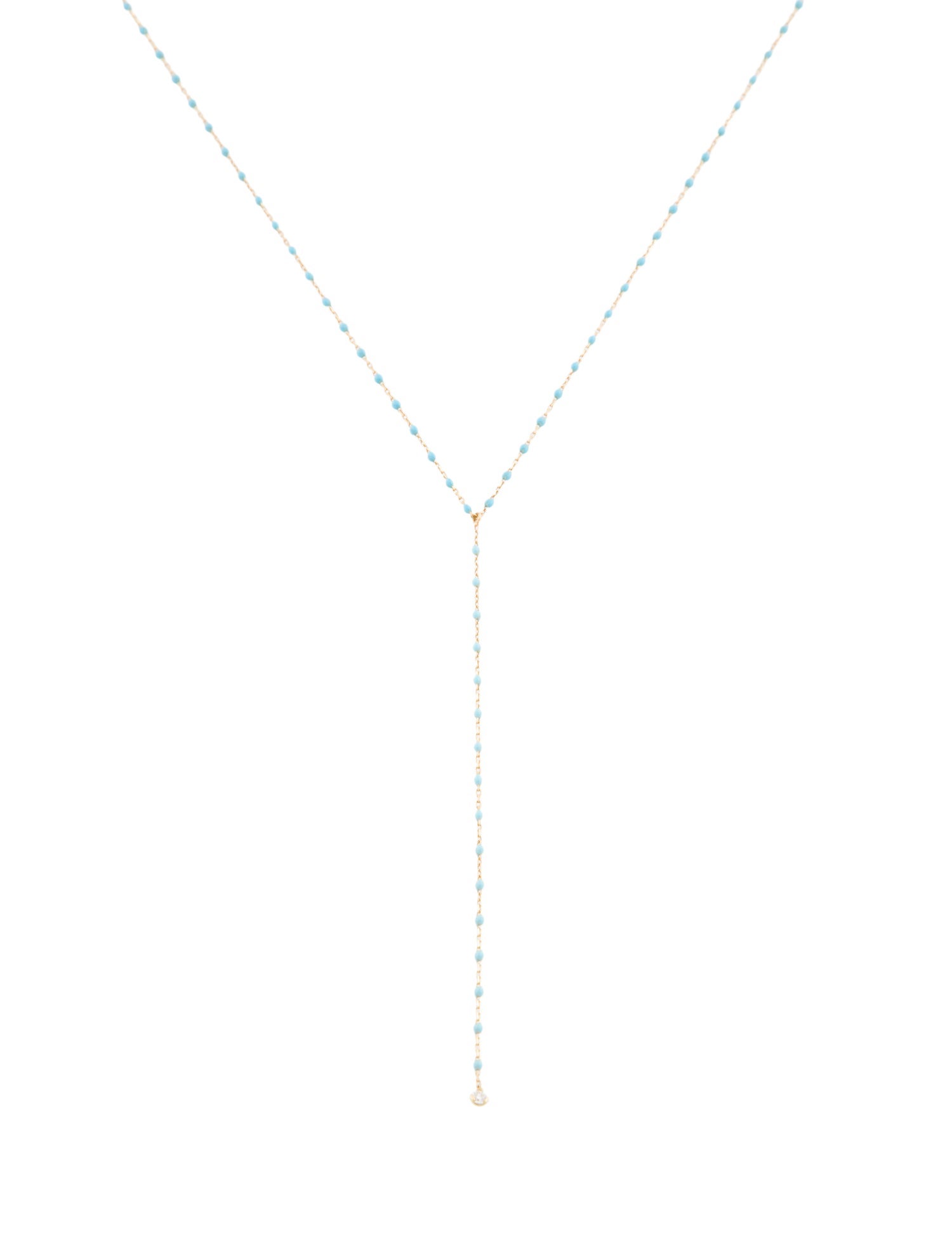 Gigi Clozeau 18K Diamond Mini Gigi Y Party Necklace