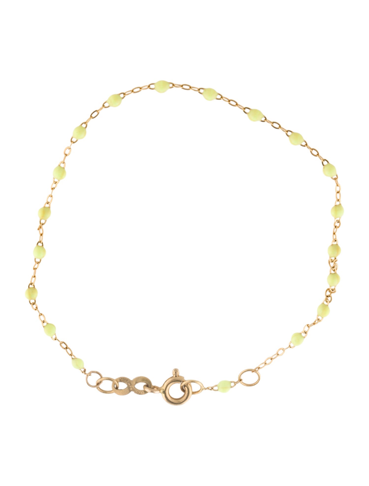 Gigi Clozeau 18K Enamel Classic Mimosa Station Bracelet