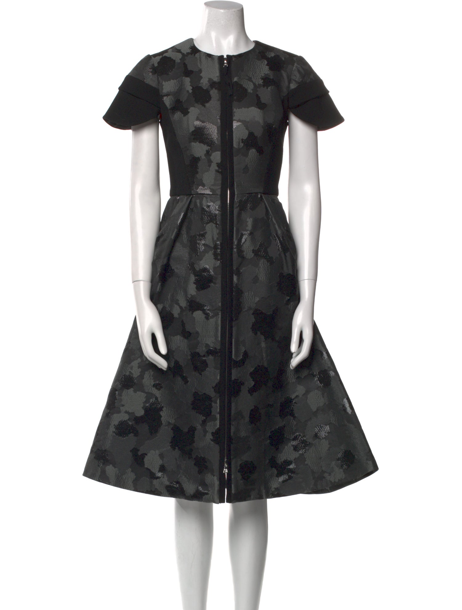 Giles Floral Print Midi Length Dress