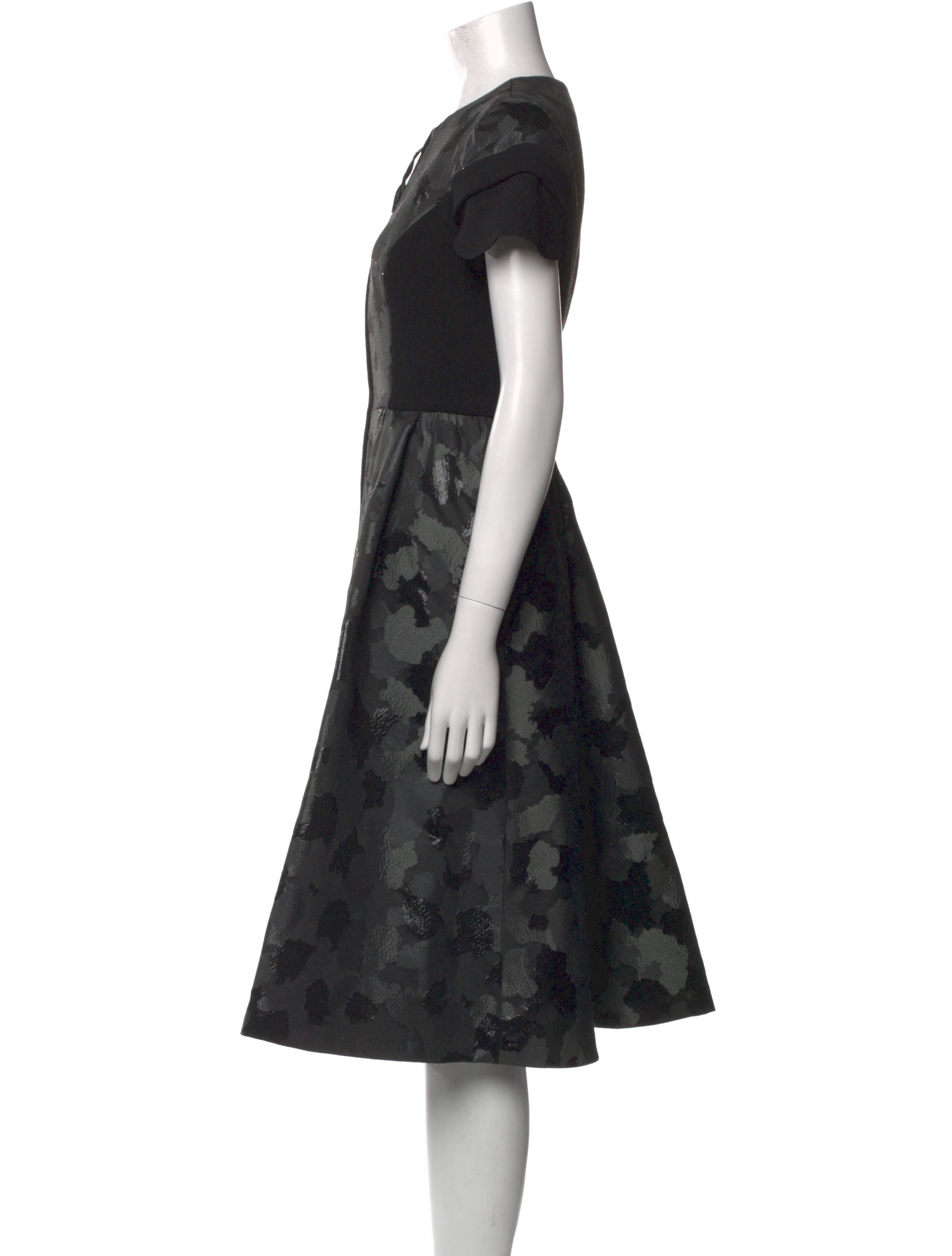 Giles Floral Print Midi Length Dress