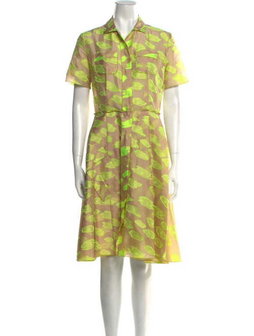 Giles Floral Print Midi Length Dress