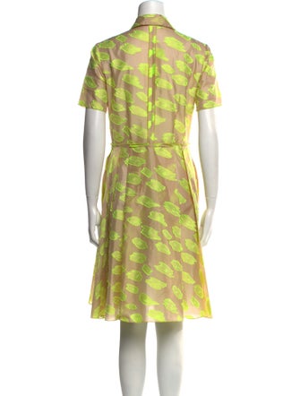 Giles Floral Print Midi Length Dress