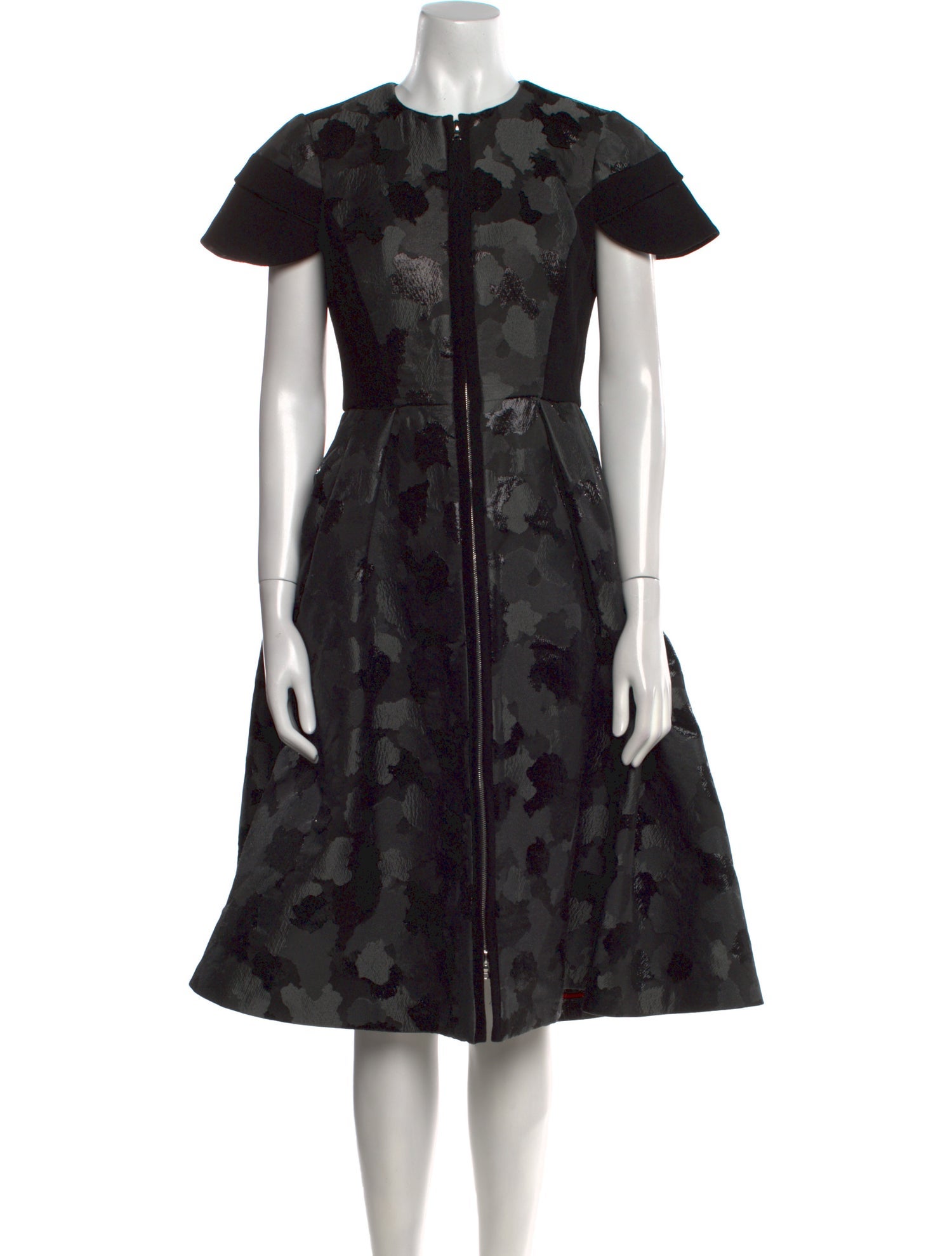 Giles Floral Print Midi Length Dress