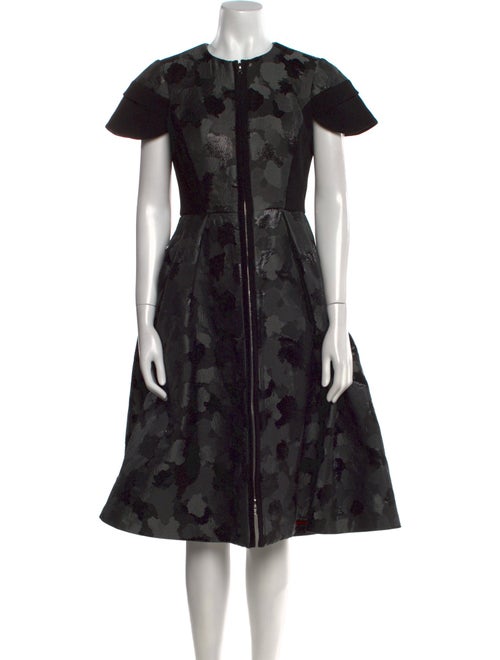 Giles Floral Print Midi Length Dress