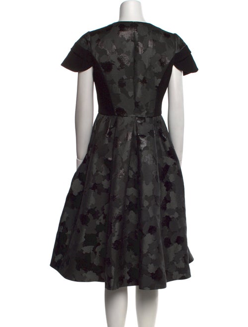 Giles Floral Print Midi Length Dress