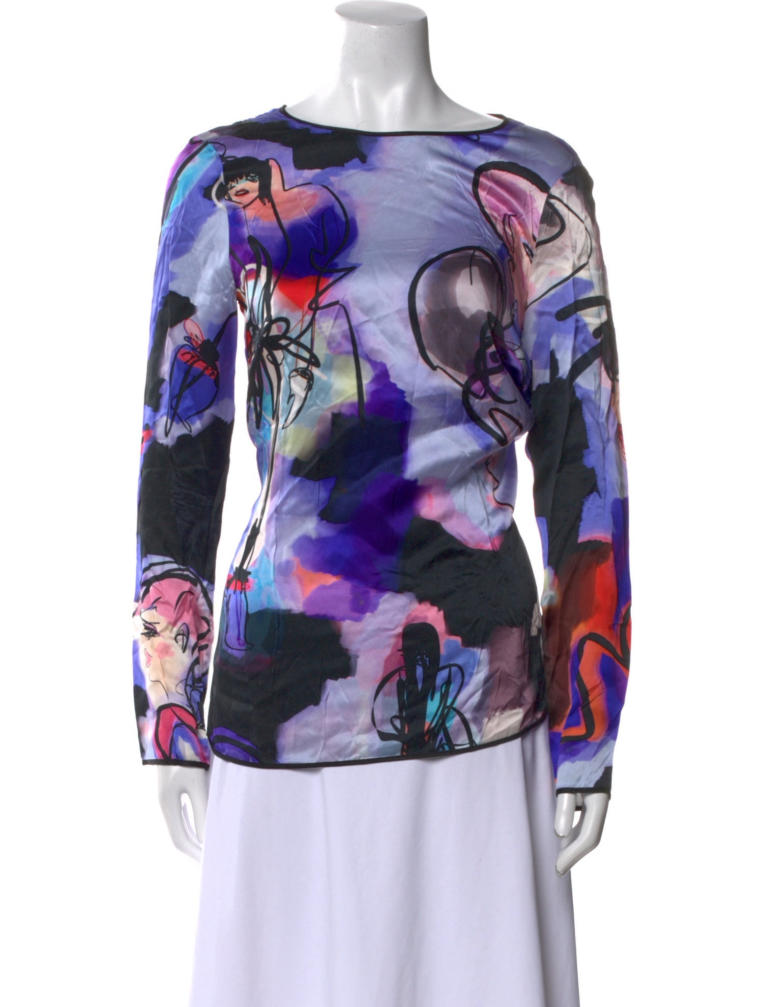 Giles Silk Printed Blouse