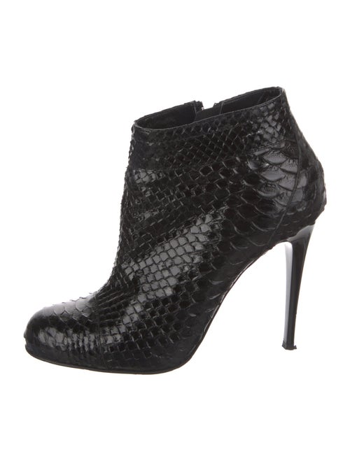 Gianmarco Lorenzi Snakeskin Animal Print Boots
