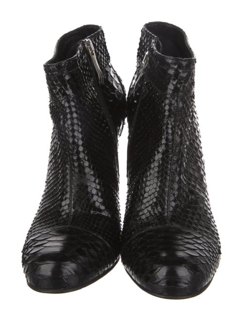 Gianmarco Lorenzi Snakeskin Animal Print Boots
