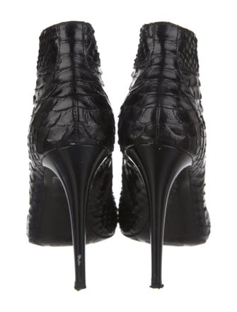 Gianmarco Lorenzi Snakeskin Animal Print Boots