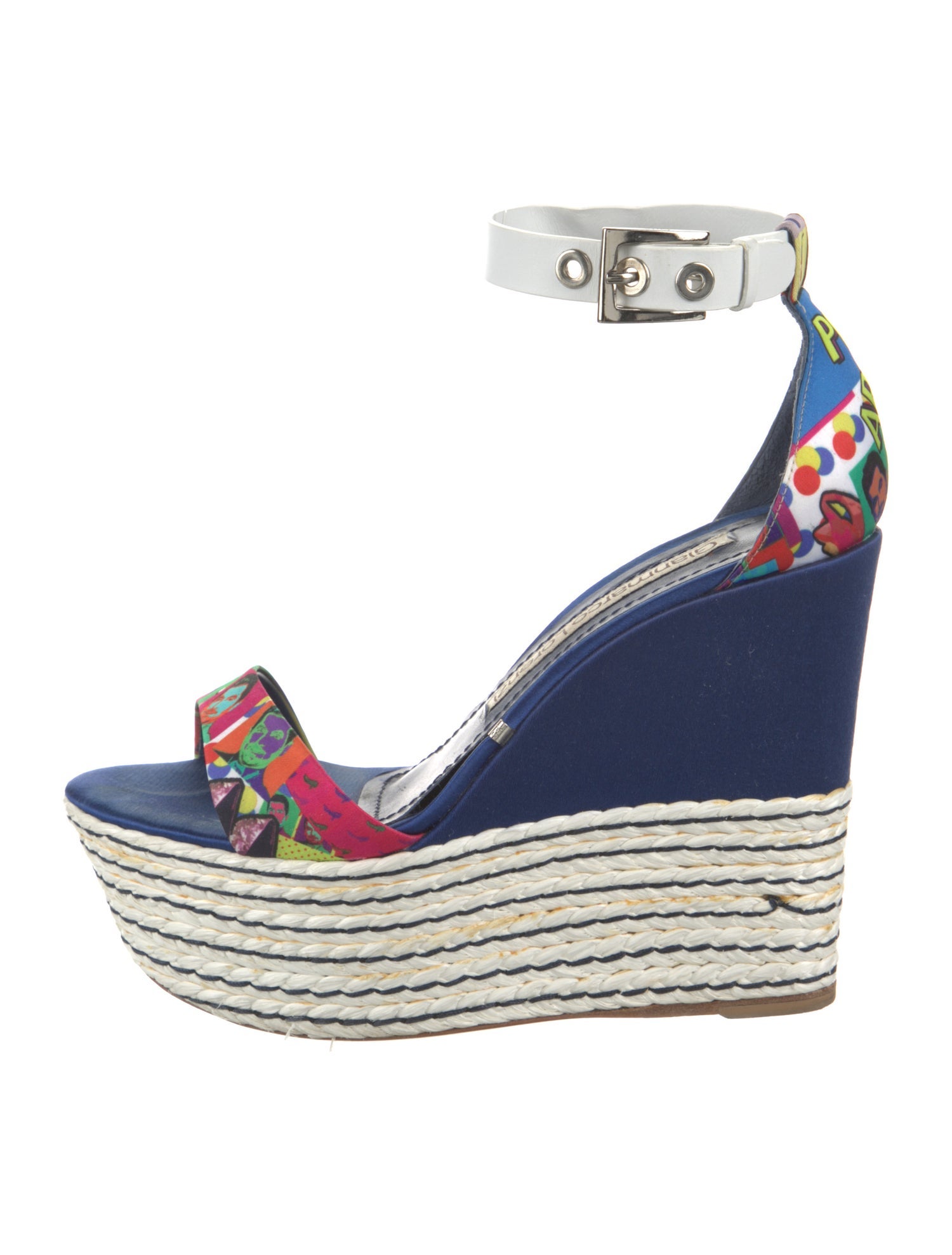 Gianmarco Lorenzi Printed Braided Accents Espadrilles
