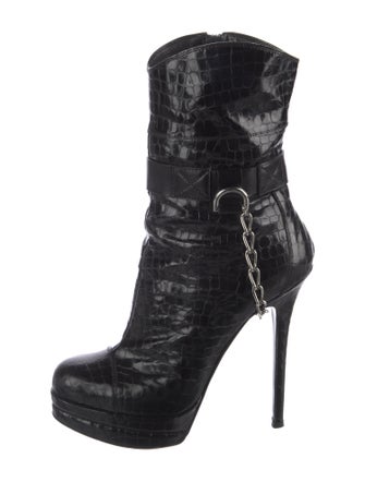 Gianmarco Lorenzi Patent Leather Boots