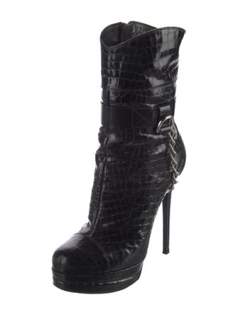 Gianmarco Lorenzi Patent Leather Boots
