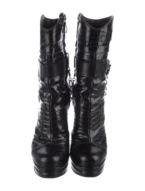 Gianmarco Lorenzi Patent Leather Boots