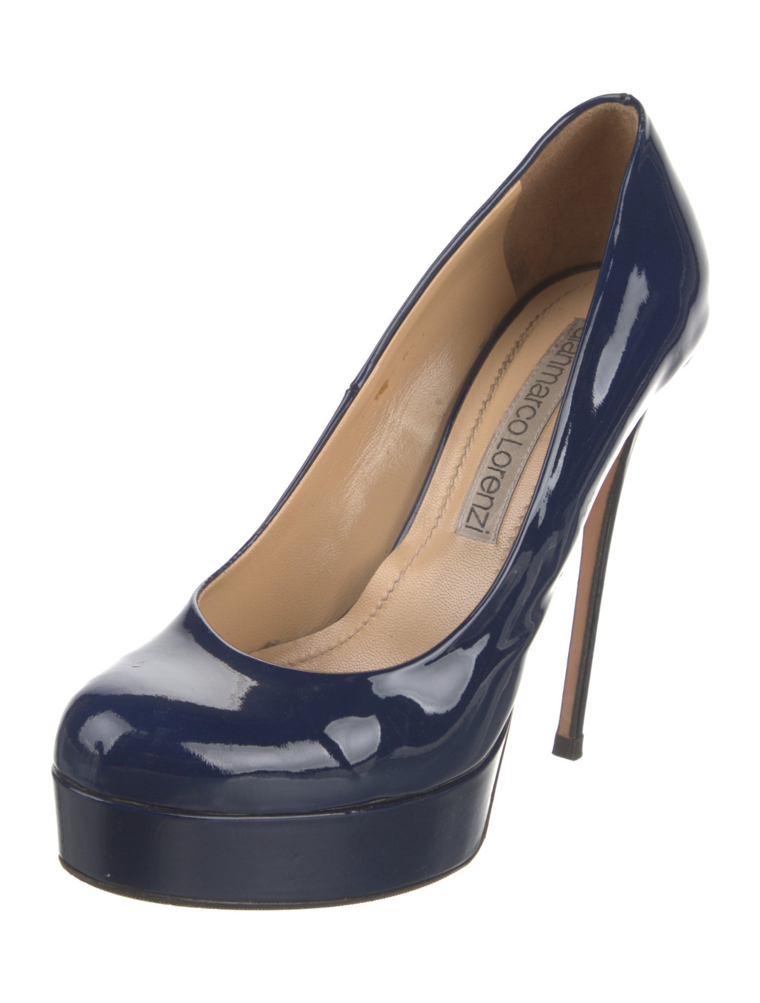 Gianmarco Lorenzi Patent Leather Pumps