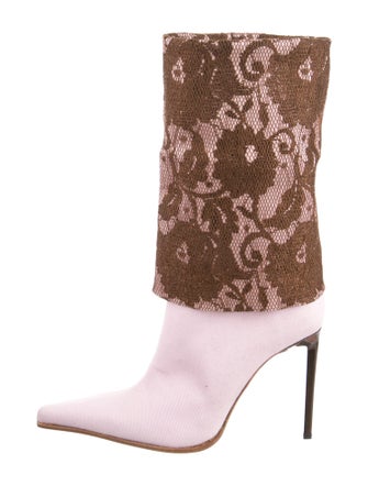 Gianmarco Lorenzi Canvas Printed Boots