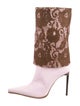 Gianmarco Lorenzi Canvas Printed Boots