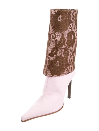 Gianmarco Lorenzi Canvas Printed Boots