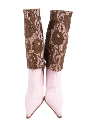 Gianmarco Lorenzi Canvas Printed Boots