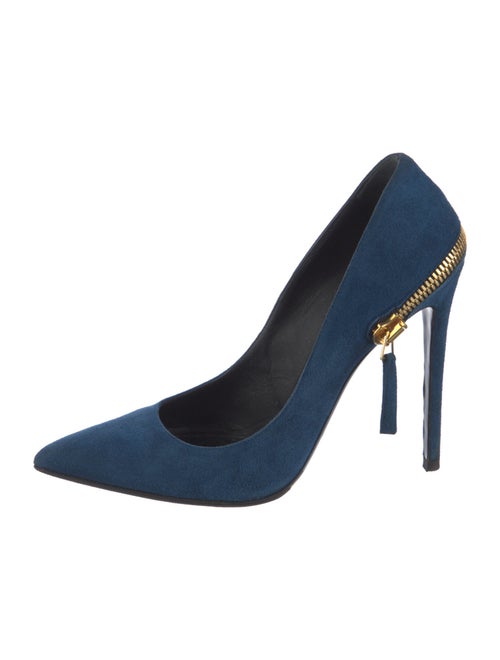 Gianmarco Lorenzi Suede Slingback Pumps